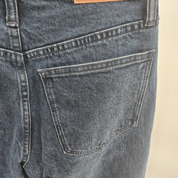 Madewell The Dad Jean Dark Blue Low Rise Jeans Waist 23 - Picture 7 of 10